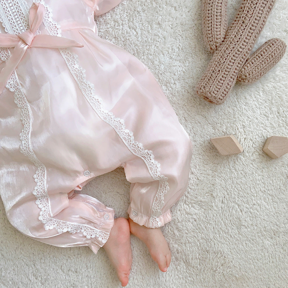 Baby Girls All in one Christening Outfit | Baby Romper Suit | Baby Occasion Wear | KIDZADORA UK