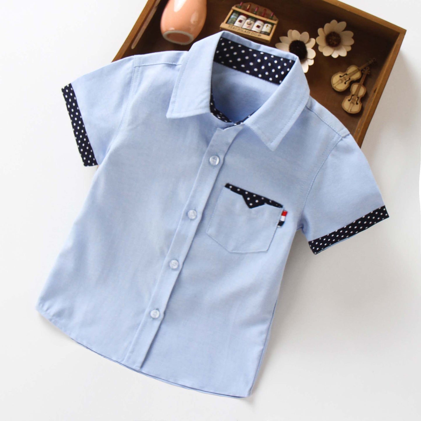 Boys Formal Short Sleeved Shirt | Boys Gentlemans Shirt | Formal Toddler Shirt | KIDZADORA UK Baby & Kids Clothing | 