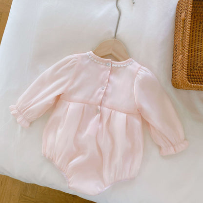 Babygrow | Rompersuit | Baby Girls Christening Outfit | Baby Romper Suit | Baby Occasion Wear | KIDZADORA UK