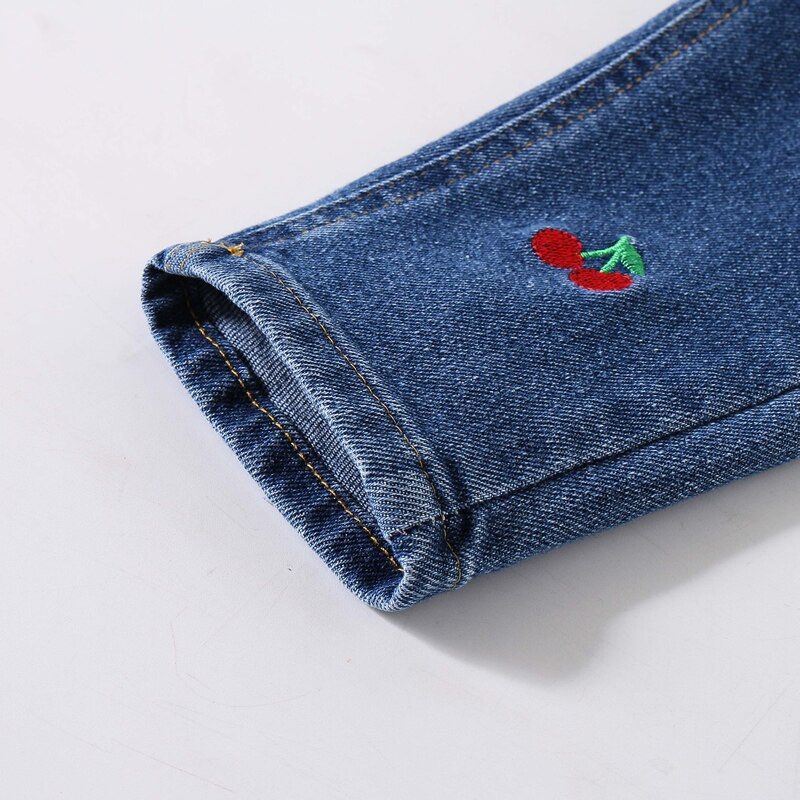 Kids Jeans 2-6 Years | Embroidered Girls Jeans | Pull-up Children's Denim Blue Jeans | KIDZADORA Baby & Children's Clothing | London | Essex| International Kids Clothing