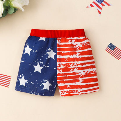 Kids Summer Clothes | Kids Independence Day Shorts + T-shirt Clothes Set | Independence Day Clothes for babies & kids | KIDZADORA Baby & Children's Clothing UK | London | Essex Kids Clothing Store